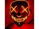 Maska LED świecąca LEDowa halloween impreza purge wysoka