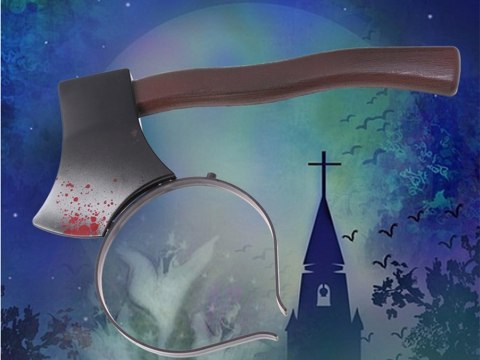 Topór na Halloween - Wysokiej Jakości Opaska na Głowę z Motywem Siekiery