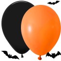 Zestaw balonów na Halloween - Czarno-pomarańczowy mix dla Twojej imprezy!