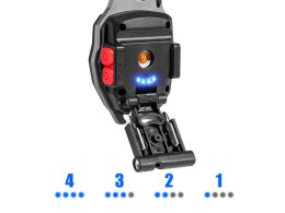 Nowoczesny brelok wielofunkcyjny 8w1 z latarką LED, otwieraczem i magnesem