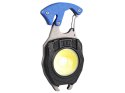 Nowoczesny brelok wielofunkcyjny 8w1 z latarką LED, otwieraczem i magnesem