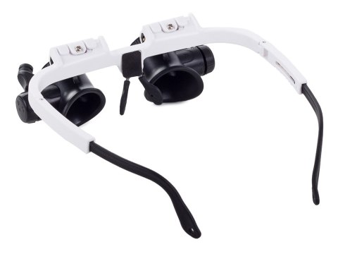 Lupa okulary zegarmistrz jubiler naprawa 8x 23x LED białe