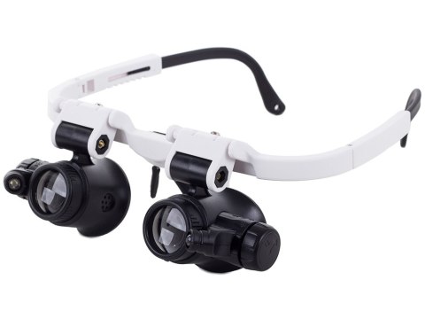 Lupa okulary zegarmistrz jubiler naprawa 8x 23x LED białe