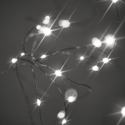 LAMPKI LED DEKORACYJNE - 100 ŻARÓWEK NA 10 METRACH W ZIMNYM BIAŁYM ŚWIETLE