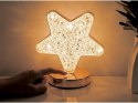 Nowoczesna lampka nocna w kształcie gwiazdy z efektem kryształu RGB