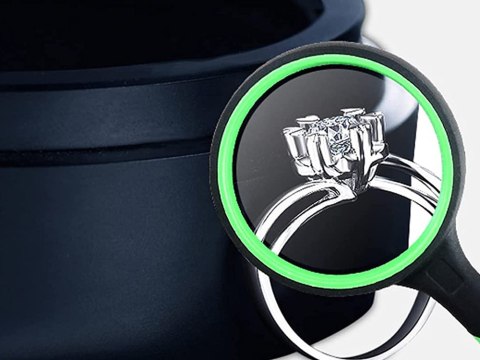 Lupa zielona klasyczna szkło powiększające soczewka 100mm