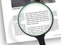 Lupa zielona klasyczna szkło powiększające soczewka 100mm