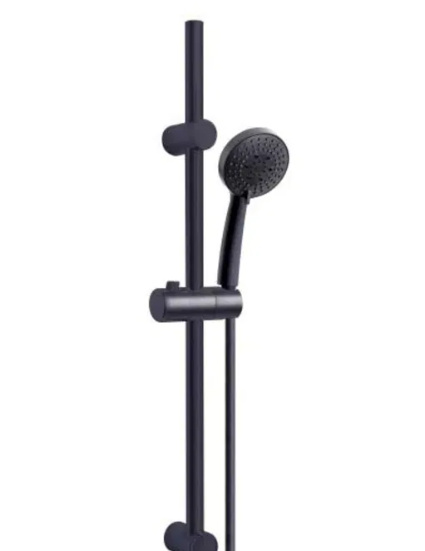 Słuchawka zestaw prysznic 3 strumieni czarna 150cm