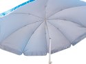 Nowoczesny parasol plażowy z systemem UV dla komfortu w słońcu i wietrze