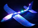 Nowoczesny samolot styropianowy LED 47 cm - świetna zabawa dla dzieci