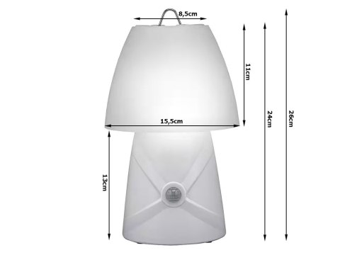 Nocna lampka czujnik ruchu LED dzieci biurkowa zmiana koloru biała