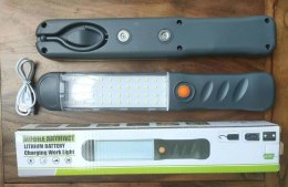 Nowoczesna latarka LED z akumulatorem i magnesem dla każdego