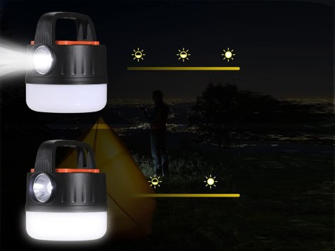 Lampa turystyczna LED z panelem solarnym - komfort i niezawodność na każdej wyprawie