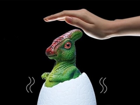 Lampa nocna dinozaur - kolorowe oświetlenie do pokoju dziecięcego