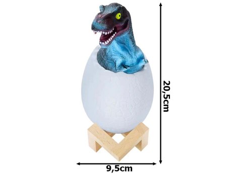 Nowoczesna lampka nocna LED dinozaur w jajku