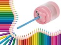 Elektryczna temperówka USB do ołówków i kredek - różowa rewolucja w ostrzeniu!