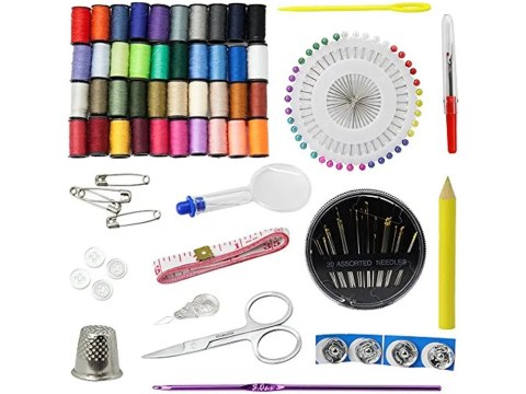 Zestaw szycie etui igły nici kolorowe szydełko krawieckie podróż poręczny