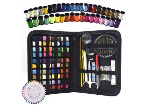 Zestaw szycie etui igły nici kolorowe szydełko krawieckie podróż poręczny
