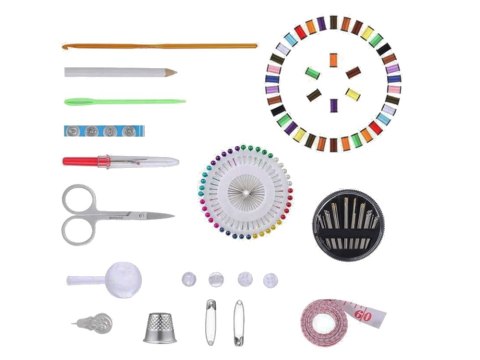 Zestaw szycie etui igły nici kolorowe szydełko krawieckie podróż poręczny