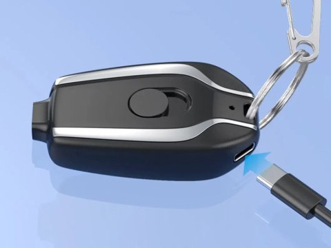 Powerbank ładowarka przenośna brelok do kluczy USB C 1500mah