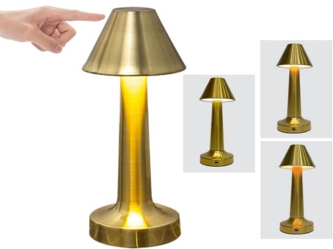 Nowoczesna lampa nocna z regulacją jasności i trzema odcieniami światła
