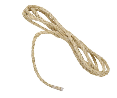 Linka sizalowa 15m 6mm sznur agawy wytrzymały naturalny
