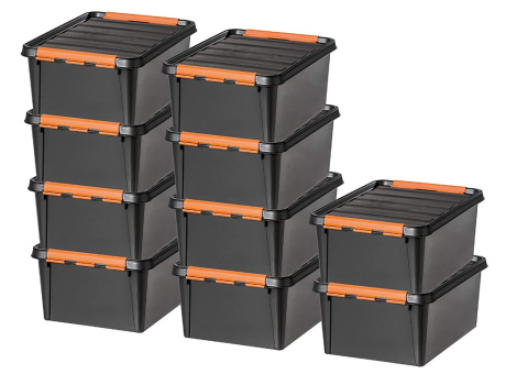 Skrzynia warsztat TRWAŁA zamykana 15l klamry do 80kg -30 do 90 stopni