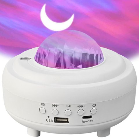 Nowoczesny projektor nocny z głośnikiem Bluetooth do pokoju dziecięcego