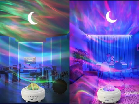 Nowoczesny projektor nocny z głośnikiem Bluetooth do pokoju dziecięcego