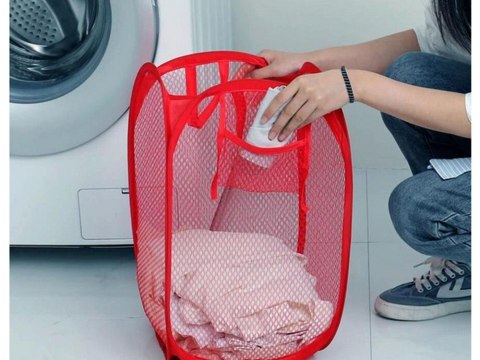 Nowoczesny kosz na pranie i zabawki, idealny do przechowywania