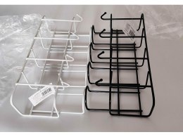 Metalowy uchwyt stojak na 4 parasolki z 4 haczykami organizer metalowy