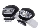 Oświetlenie rowerowe lampki 2 LED przód rower 2szt silikonowe wodoodporne