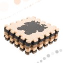 Nowoczesne puzzle piankowe - mata edukacyjna 9-elementowa dla dzieci