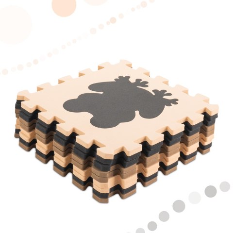 Nowoczesne puzzle piankowe - mata edukacyjna 9-elementowa dla dzieci