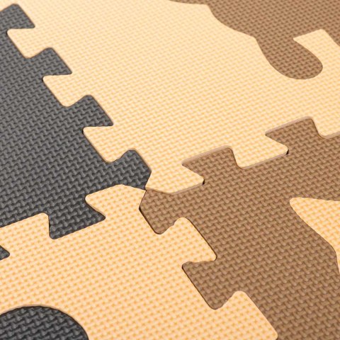 Nowoczesne puzzle piankowe - mata edukacyjna 9-elementowa dla dzieci