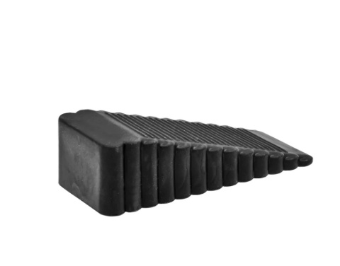 Klin drzwiowy guma wys 2,8cm drzwi chroni ściany czarny