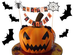 Nowoczesna dekoracja na Halloween - topper na ciasta i babeczki