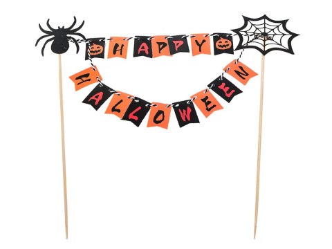 Nowoczesna dekoracja na Halloween - topper na ciasta i babeczki