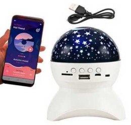 Nowoczesny projektor gwiazd z głośnikiem Bluetooth i USB