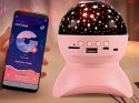 Nowoczesny projektor gwiazd z dźwiękiem Bluetooth i ładowaniem USB