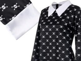 Sukienka idealna na Halloween dla małej elegantek, w stylu gotyckim i z nutą mrocznego czaru.