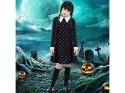 Sukienka idealna na Halloween dla małej elegantek, w stylu gotyckim i z nutą mrocznego czaru.