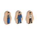 Nowoczesna drewniana kolejka edukacyjna z dodatkami dla dzieci
