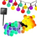 Nowoczesna Girlanda Ogrodowa Solarna z 40 LED Multikolor
