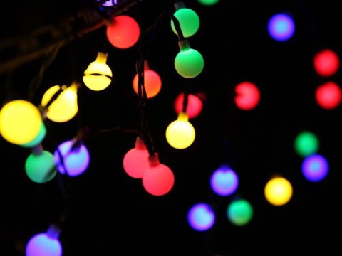 Nowoczesna Girlanda Ogrodowa Solarna z 40 LED Multikolor