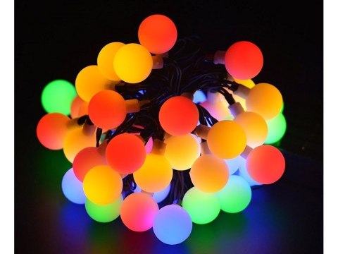 Nowoczesna Girlanda Ogrodowa Solarna z 40 LED Multikolor