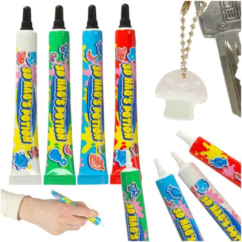 Kreatywny klej UV do robienia biżuterii - 4 kolory w zestawie