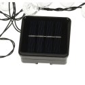  Oświetlenie solarne LED w formie kul do ogrodu - 50 lamp w zestawie, 7m długości