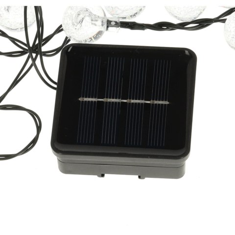  Oświetlenie solarne LED w formie kul do ogrodu - 50 lamp w zestawie, 7m długości