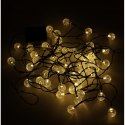  Oświetlenie solarne LED w formie kul do ogrodu - 50 lamp w zestawie, 7m długości